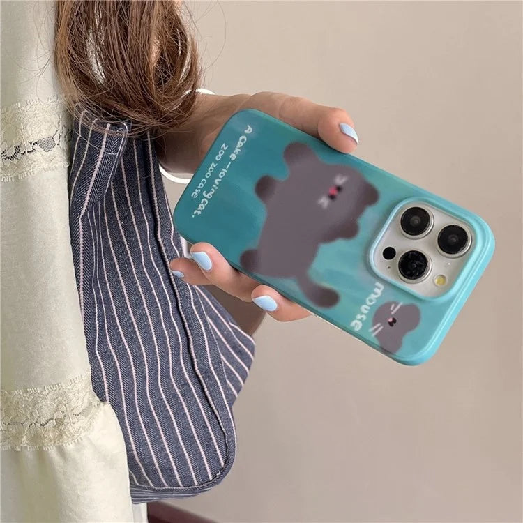 For iPhone 15 Pro Wholesale Case Animal Pattern IMD TPU Phone Shell