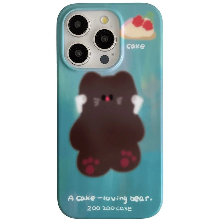 For iPhone 15 Pro Wholesale Case Animal Pattern IMD TPU Phone Shell