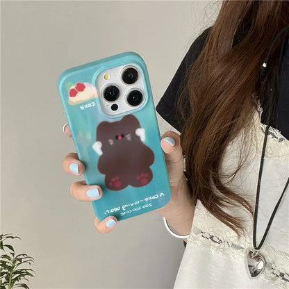 For iPhone 15 Pro Wholesale Case Animal Pattern IMD TPU Phone Shell