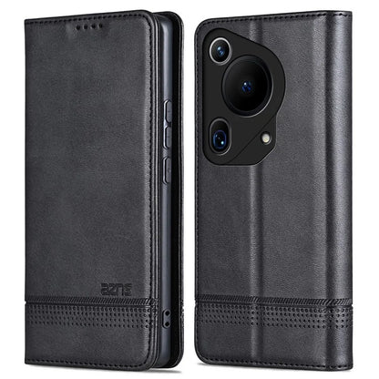 AZNS For Huawei Pura 70 Ultra Case PU Leather Magnetic Closure Shockproof Flip Phone Cover