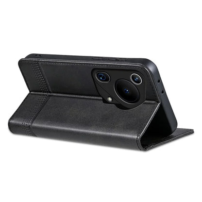 AZNS For Huawei Pura 70 Ultra Case PU Leather Magnetic Closure Shockproof Flip Phone Cover