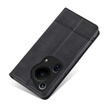 AZNS For Huawei Pura 70 Ultra Case PU Leather Magnetic Closure Shockproof Flip Phone Cover