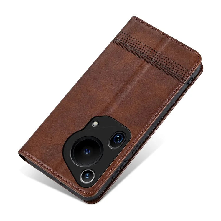 AZNS For Huawei Pura 70 Ultra Case PU Leather Magnetic Closure Shockproof Flip Phone Cover