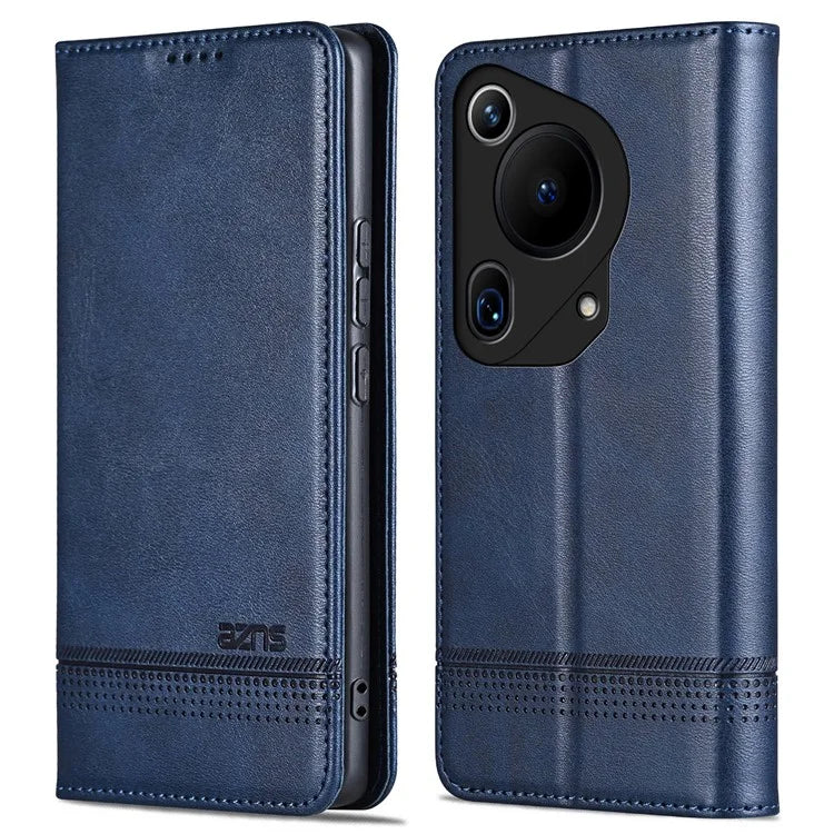 AZNS For Huawei Pura 70 Ultra Case PU Leather Magnetic Closure Shockproof Flip Phone Cover