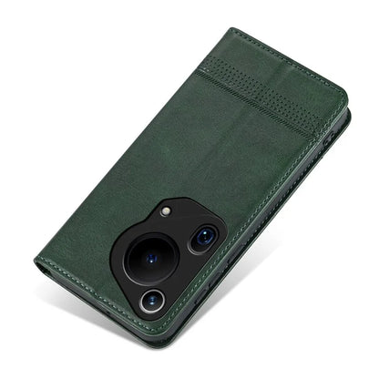 AZNS For Huawei Pura 70 Ultra Case PU Leather Magnetic Closure Shockproof Flip Phone Cover