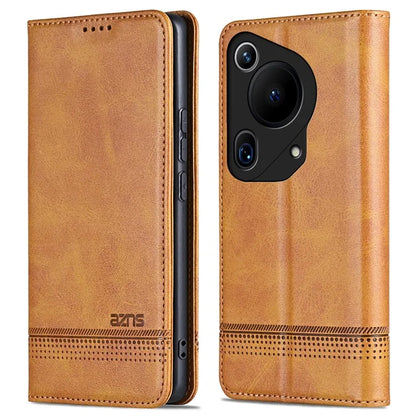 AZNS For Huawei Pura 70 Ultra Case PU Leather Magnetic Closure Shockproof Flip Phone Cover