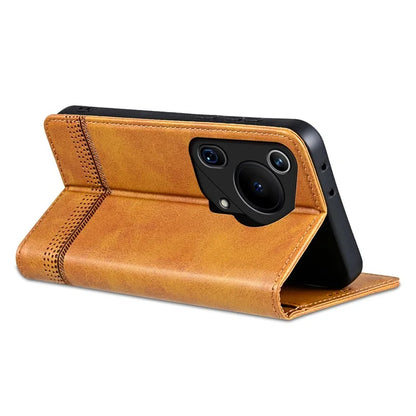 AZNS For Huawei Pura 70 Ultra Case PU Leather Magnetic Closure Shockproof Flip Phone Cover