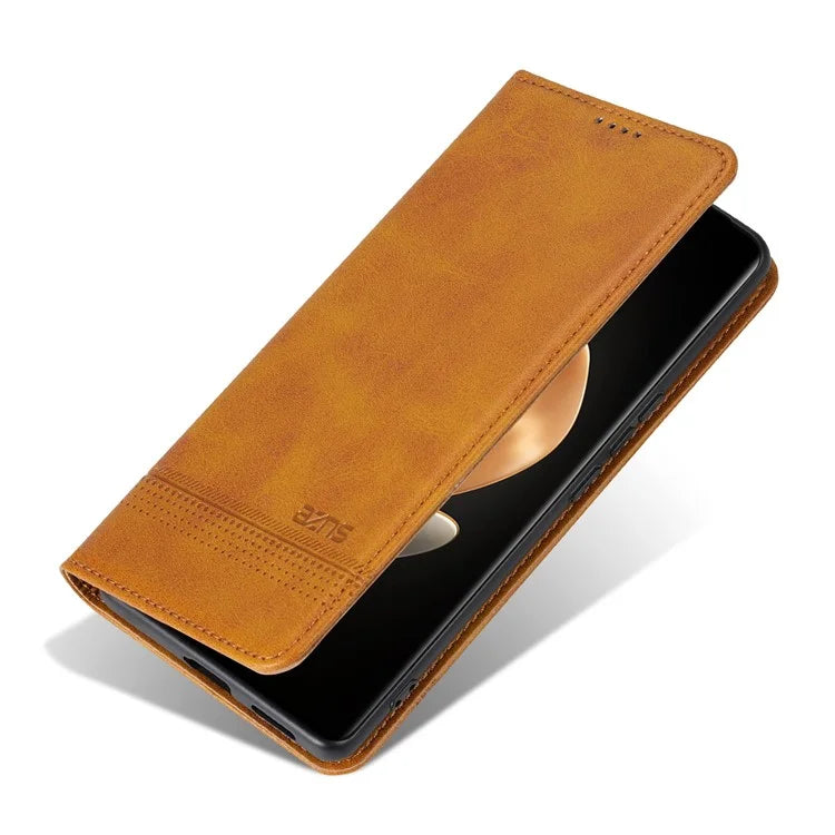 AZNS For Huawei Pura 70 Ultra Case PU Leather Magnetic Closure Shockproof Flip Phone Cover