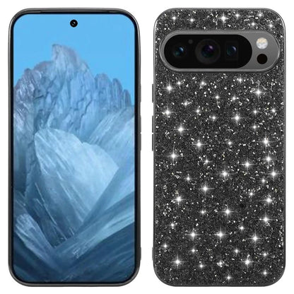 For Google Pixel 9 Pro XL Case Shock-Absorbent TPU+PC Sequins Bling Phone Back Cover