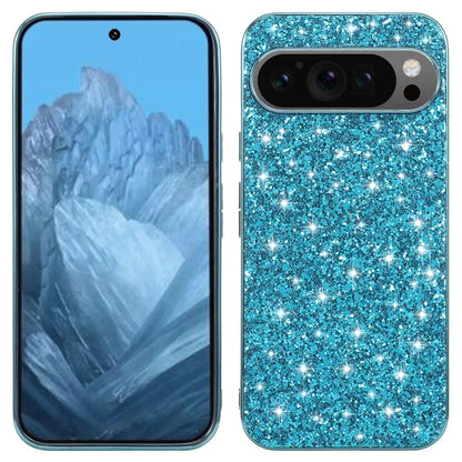 For Google Pixel 9 Pro XL Case Shock-Absorbent TPU+PC Sequins Bling Phone Back Cover