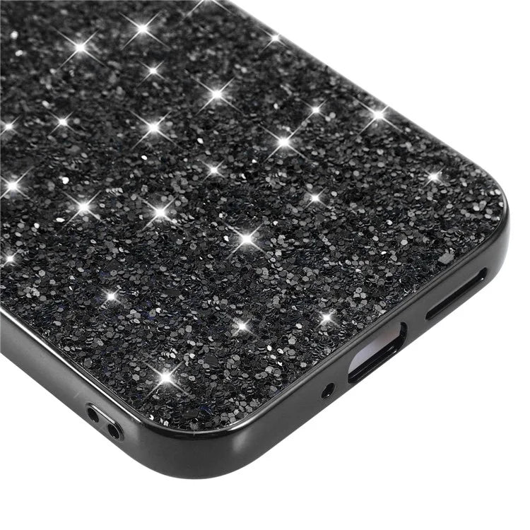 For Google Pixel 9 Pro XL Case Shock-Absorbent TPU+PC Sequins Bling Phone Back Cover