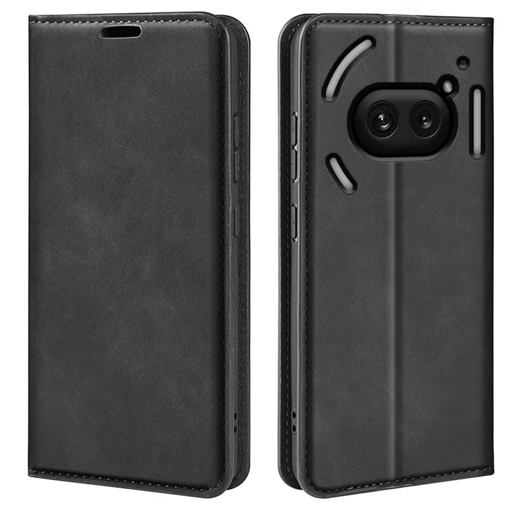 For Nothing Phone (2a) Case PU Leather Stand Phone Protective Cover Skin Touch Phone Shell