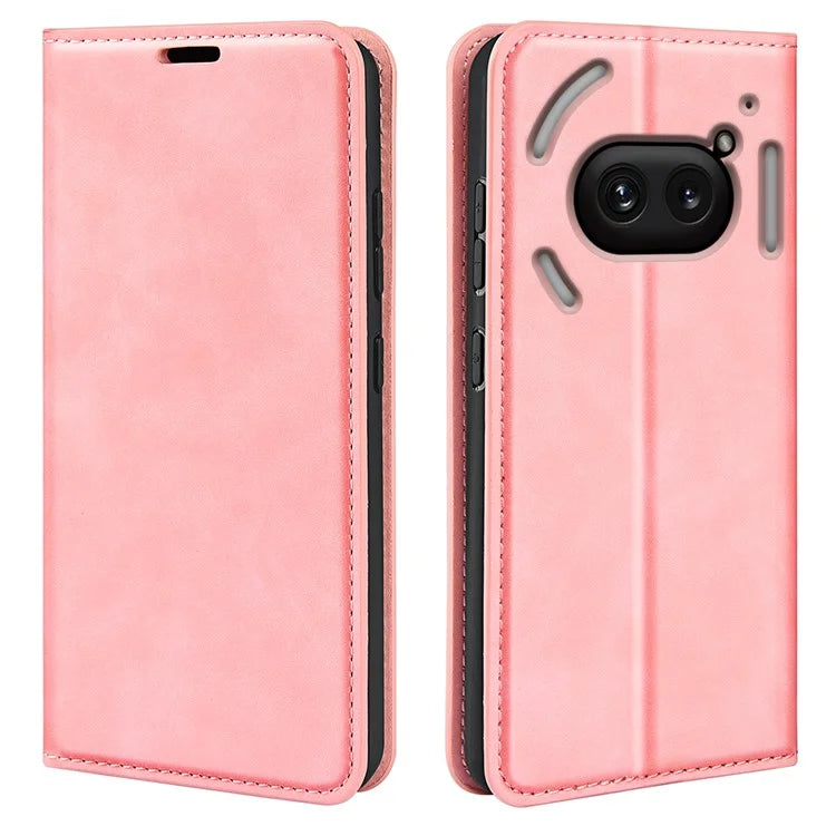 For Nothing Phone (2a) Case PU Leather Stand Phone Protective Cover Skin Touch Phone Shell