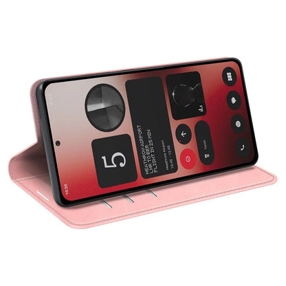 For Nothing Phone (2a) Case PU Leather Stand Phone Protective Cover Skin Touch Phone Shell