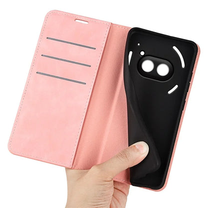 For Nothing Phone (2a) Case PU Leather Stand Phone Protective Cover Skin Touch Phone Shell