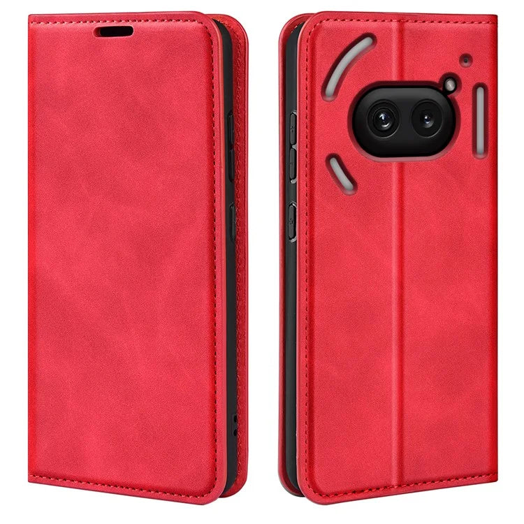 For Nothing Phone (2a) Case PU Leather Stand Phone Protective Cover Skin Touch Phone Shell
