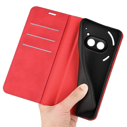For Nothing Phone (2a) Case PU Leather Stand Phone Protective Cover Skin Touch Phone Shell