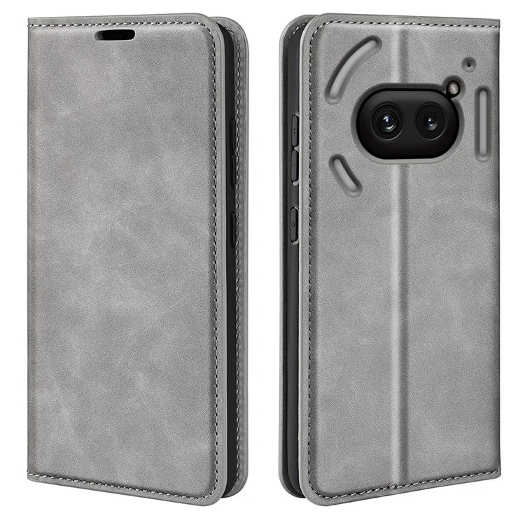 For Nothing Phone (2a) Case PU Leather Stand Phone Protective Cover Skin Touch Phone Shell