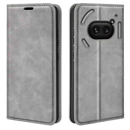 For Nothing Phone (2a) Case PU Leather Stand Phone Protective Cover Skin Touch Phone Shell