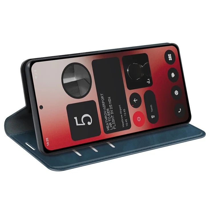 For Nothing Phone (2a) Case PU Leather Stand Phone Protective Cover Skin Touch Phone Shell