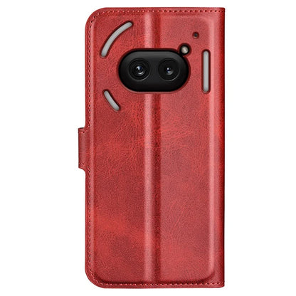 For Nothing Phone (2a) Case PU Leather+TPU Phone Shell Calf Texture Wallet Stand Cover