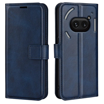 For Nothing Phone (2a) Case PU Leather+TPU Phone Shell Calf Texture Wallet Stand Cover
