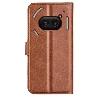 For Nothing Phone (2a) Case PU Leather+TPU Phone Shell Calf Texture Wallet Stand Cover
