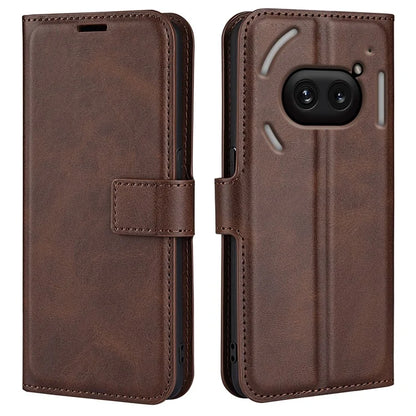For Nothing Phone (2a) Case PU Leather+TPU Phone Shell Calf Texture Wallet Stand Cover