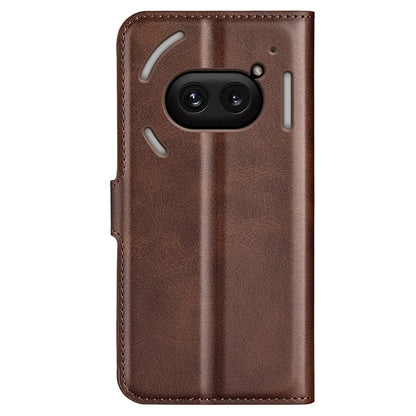 For Nothing Phone (2a) Case PU Leather+TPU Phone Shell Calf Texture Wallet Stand Cover