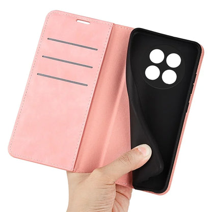 For Realme 12 5G Case Drop-resistant PU Leather Wallet Skin Touch Phone Shell