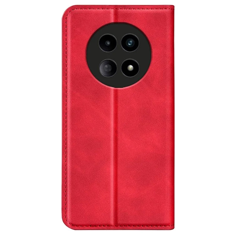 For Realme 12 5G Case Drop-resistant PU Leather Wallet Skin Touch Phone Shell