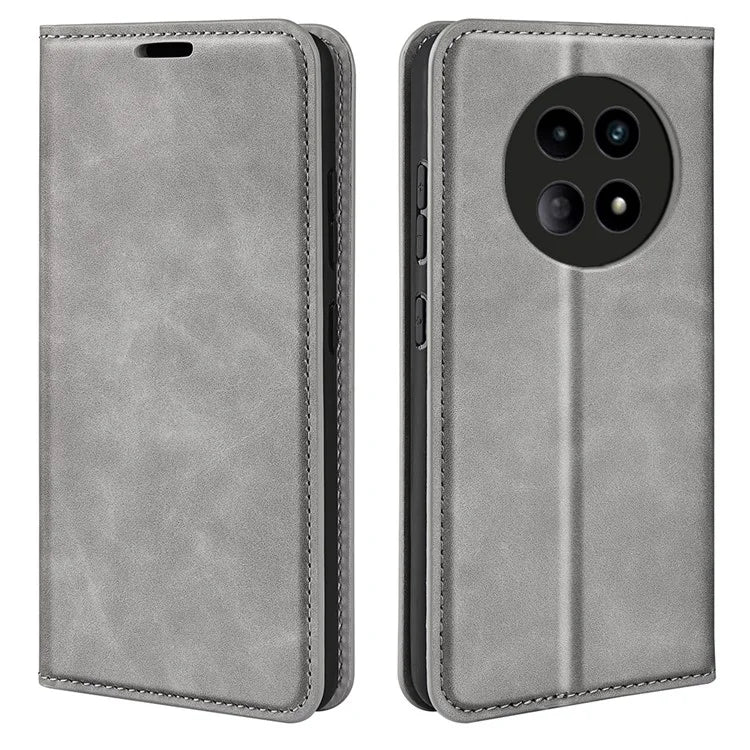 For Realme 12 5G Case Drop-resistant PU Leather Wallet Skin Touch Phone Shell
