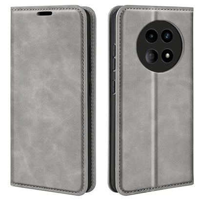 For Realme 12 5G Case Drop-resistant PU Leather Wallet Skin Touch Phone Shell