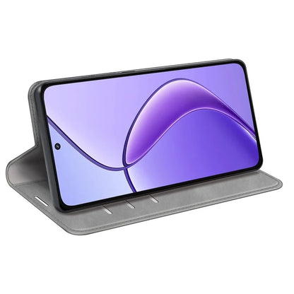 For Realme 12 5G Case Drop-resistant PU Leather Wallet Skin Touch Phone Shell