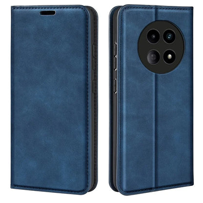 For Realme 12 5G Case Drop-resistant PU Leather Wallet Skin Touch Phone Shell