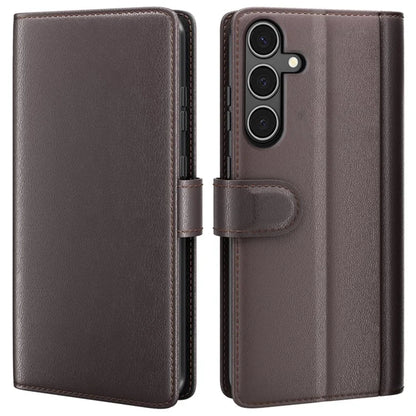 For Samsung Galaxy A34 5G Magnetic Case Stand Wallet Genuine Split Leather Phone Protector
