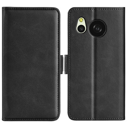 For Sharp Aquos Sense 8 Leather Case Wallet Stand Protective Cover Anti-scratch Cell Phone Shell