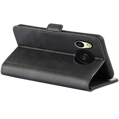 For Sharp Aquos Sense 8 Leather Case Wallet Stand Protective Cover Anti-scratch Cell Phone Shell
