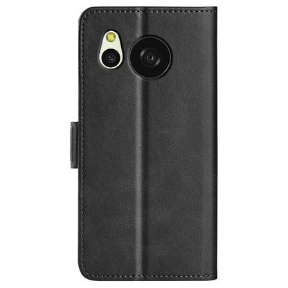 For Sharp Aquos Sense 8 Leather Case Wallet Stand Protective Cover Anti-scratch Cell Phone Shell
