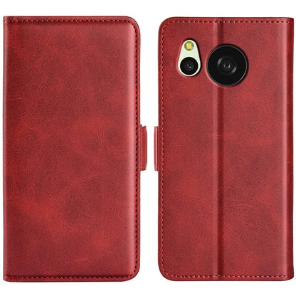 For Sharp Aquos Sense 8 Leather Case Wallet Stand Protective Cover Anti-scratch Cell Phone Shell