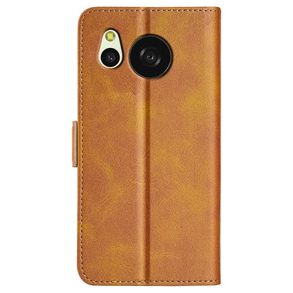 For Sharp Aquos Sense 8 Leather Case Wallet Stand Protective Cover Anti-scratch Cell Phone Shell
