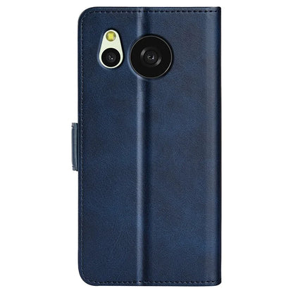 For Sharp Aquos Sense 8 Leather Case Wallet Stand Protective Cover Anti-scratch Cell Phone Shell