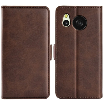 For Sharp Aquos Sense 8 Leather Case Wallet Stand Protective Cover Anti-scratch Cell Phone Shell