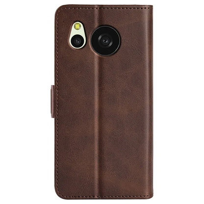 For Sharp Aquos Sense 8 Leather Case Wallet Stand Protective Cover Anti-scratch Cell Phone Shell