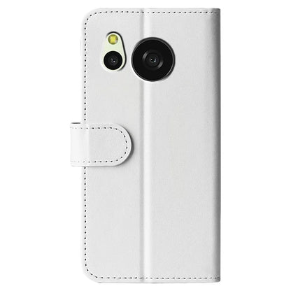 For Sharp Aquos Sense 8 Case PU Leather+TPU Flip Phone Back Cover Crazy Horse Texture
