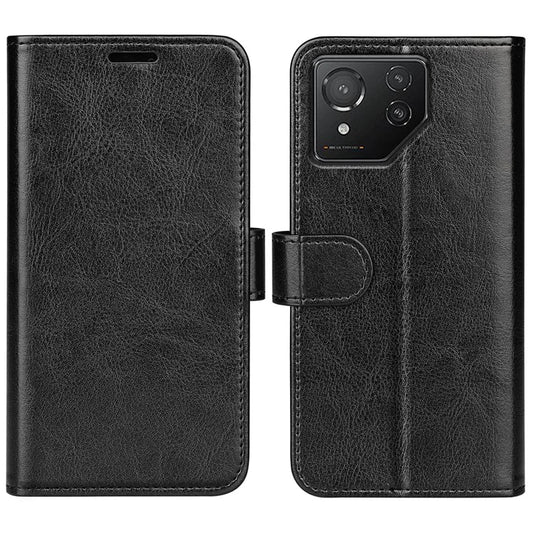 For Asus ROG Phone 8 5G / 8 Pro 5G Case Crazy Horse Texture Leather Flip Phone Back Cover