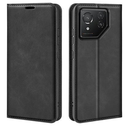 For Asus ROG Phone 8 5G / Phone 8 Pro 5G Case PU Leather Skin Touch Flip Stand View Phone Cover