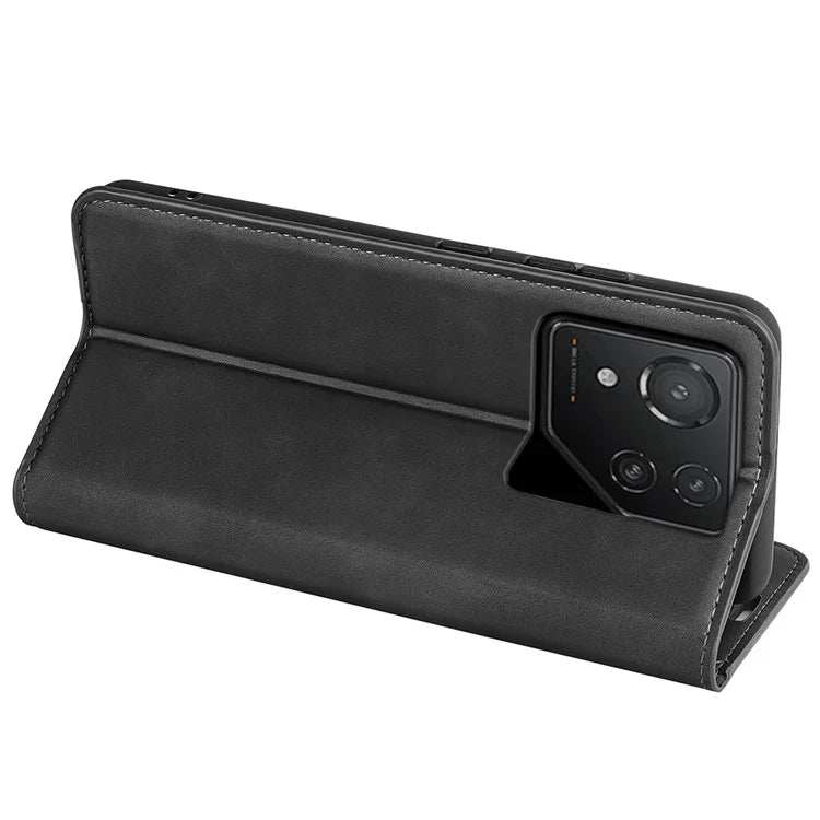 For Asus ROG Phone 8 5G / Phone 8 Pro 5G Case PU Leather Skin Touch Flip Stand View Phone Cover