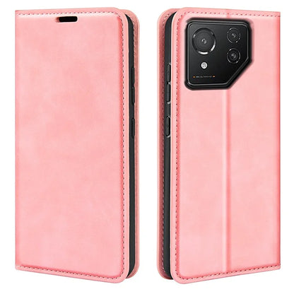 For Asus ROG Phone 8 5G / Phone 8 Pro 5G Case PU Leather Skin Touch Flip Stand View Phone Cover
