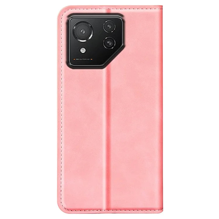 For Asus ROG Phone 8 5G / Phone 8 Pro 5G Case PU Leather Skin Touch Flip Stand View Phone Cover